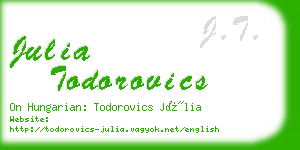 julia todorovics business card